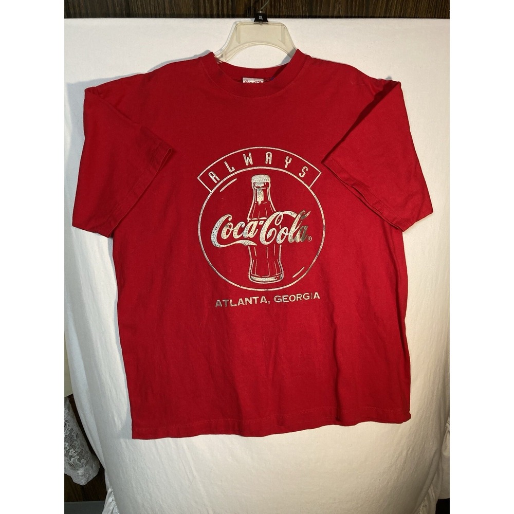 VTG  XL Made In USA Always Coca-Cola Atlanta, GA Red Logo Great Condition